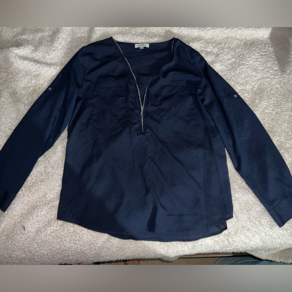 Navy Calvin Klein blouse